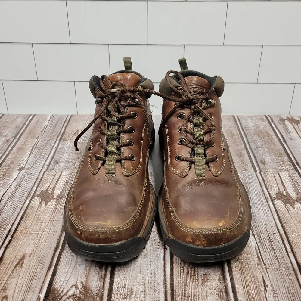 Timberland Trek Travel Leather Hiking Boots Brown Men's Size 11